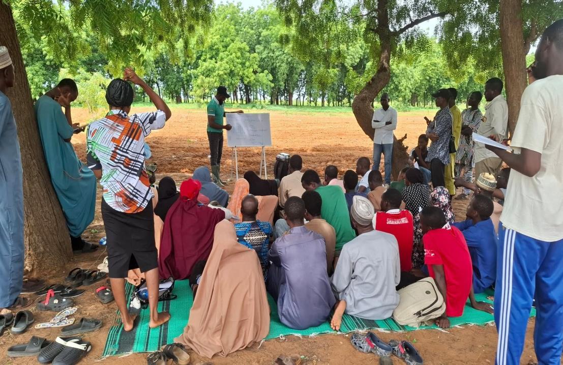 A 3-day field-based agro training workshop on high-yielding modern farming techniques of Snail, Fish, Quail, and Yam for farmers from the 10 electoral wards in Gwagwalada Council Area, held 20th&ndash;22nd March, 2025.